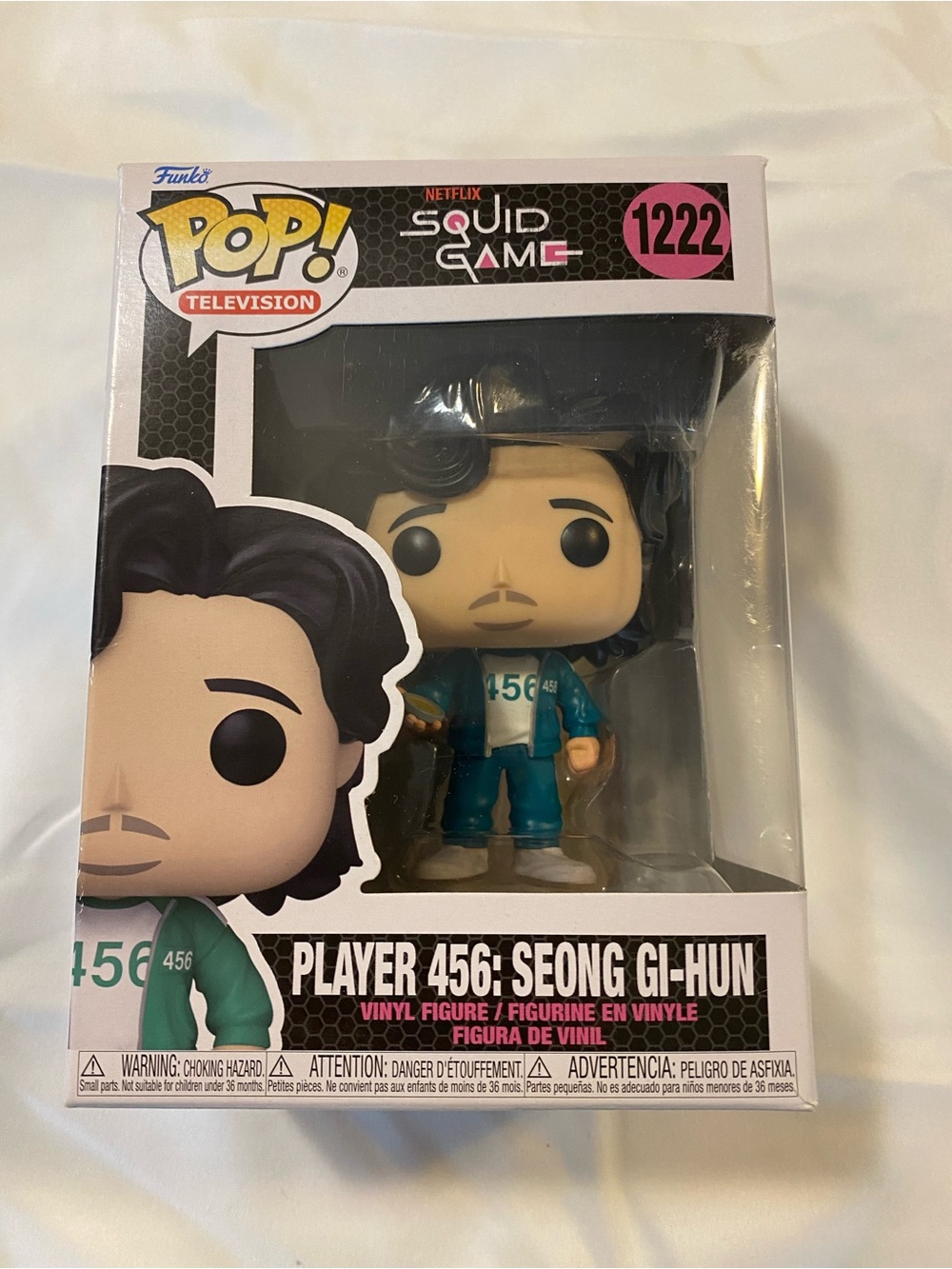 Funko Pop! Squid Game Player 456 Vinyl Figure - Teal, White, Black